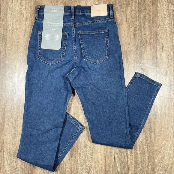 EVERLANE High Rise Skinny Jean Size 26 Ankle NEW WITH‎ TAGS Medium Wash - Picture 9 of 12